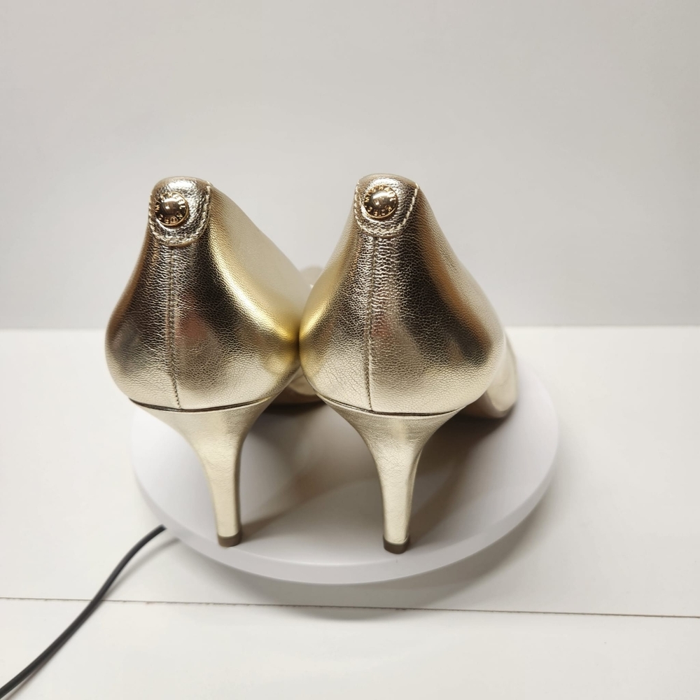 Michael kors flex mid pump Metallic leather Color Pale Gold - Picture 4 of 8